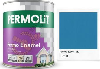 Permolit Enamel Sentetik Yağlı Boya HAVAİ MAVİ 0.75 Lt.