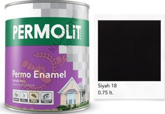 Permolit Enamel Sentetik Yağlı Boya SİYAH 0.75 Lt.
