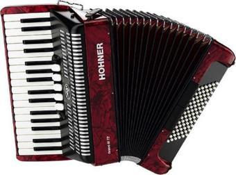 Hohner A16632 Bravo III 72 Bass Chromatic Akordeon (Kırmızı)