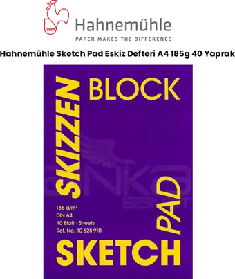 Hahnemühle Sketch Pad Eskiz Defteri A4 185g 40 Yaprak