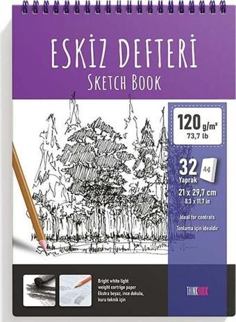 Thinkbook Eskiz Serisi A4 32 Sayfa Eskiz Defteri