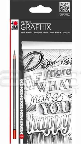 Marabu Graphix Pencil Dereceli Kalem Seti 12li