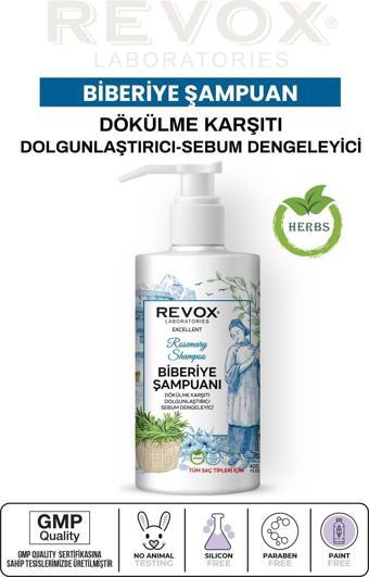 Revox Biberiye Özlü Saç Bakım Şampuanı Arındırıcı Dökülme Karşıtı 400 ml.