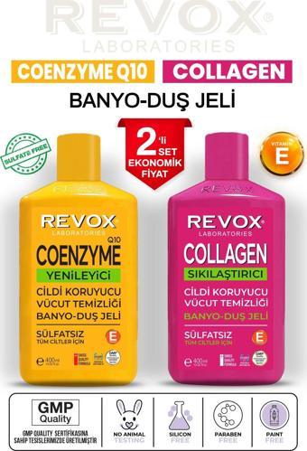 Revox Coenzyme Q10 Cildi Yenileyici + Collagen Sıkılaştırıcı Duş Jeli Ekonomik Set