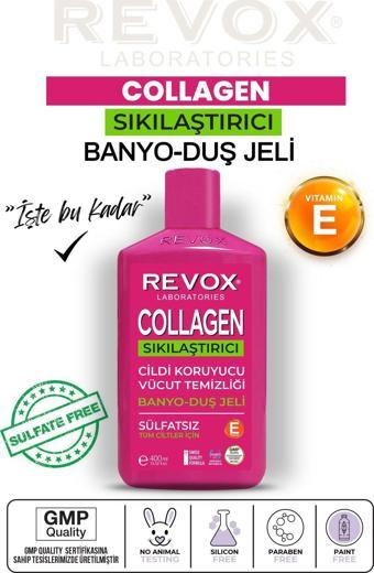 Revox Collagen Cildi Sıkılaştırıcı Sülfatsız Banyo Ve Duş Jeli 400 Ml