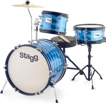 STAGG TIM JR 3/16B BL - 3 PARÇA JUNİOR DAVUL SETİ