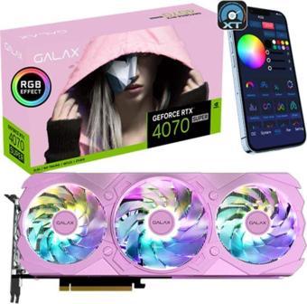 Galax Geforce Rtx 4070 Super Ex Gamer Pink Oc 12Gb Gddr6X 192 Bit Dlss 3 Ekran Kartı (47Som7Md7Lpk)