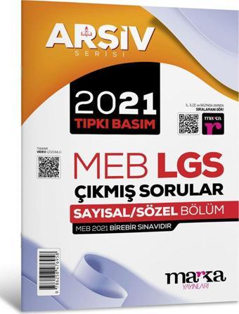 Marka Yayınları Lgs 8. Sınıf Arşiv Serisi Tıpkı Basım Son 3 Yıl Çıkmış Sorular Video Çözümlü 2024 - 2023 - 2022 - Marka Yayınları