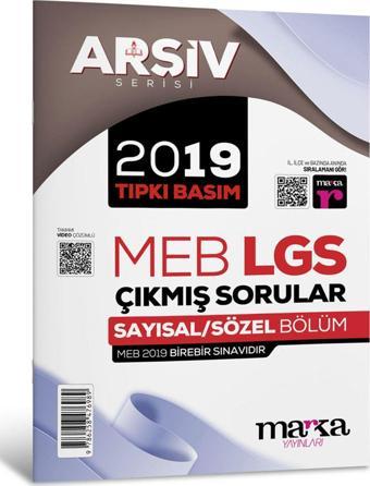 Marka Yayınları Lgs 8.Sınıf Arşiv Serisi Sayısal Sözel Son 7 Yıl Çıkmış Sorular - Marka Yayınları