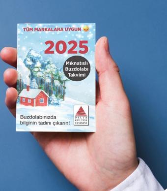 2025 Mıknatıslı Buzdolabı Takvimi - Delta Kültür Yayınevi