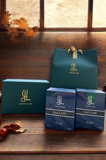 Un Petıt Luxe Premium Hediye Kutulu Gallant Extrait De Parfume 50 Ml Exclusive Erkek Parfüm Seti (2'li)