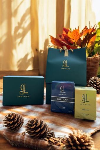 Un Petıt Luxe Premium Hediye Kutulu Gallant & Sincere Extrait De Parfum 50 Ml Kadın Ve Erkek Parfüm Seti (2'li)