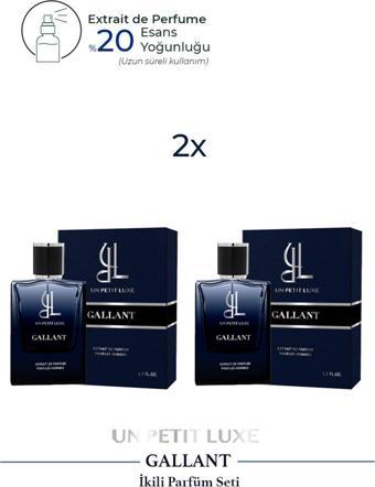 Un Petıt Luxe Gallant Extrait De Parfum 50 Ml Exclusive Erkek Parfüm Seti (2'li)