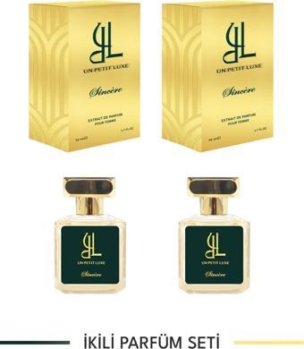 Un Petıt Luxe Sincere Extrait De Parfum 50 Ml Exclusive Kadın Parfüm Seti (2'li) (Floral)