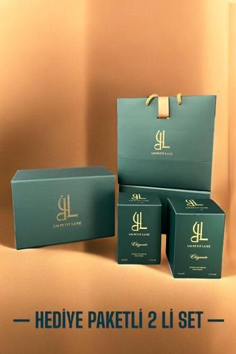 Un Petıt Luxe Premium Hediye Kutulu Elegante Extrait De Parfum 50 Ml Exc.Kadın Parfüm Seti (2Li) Oryantal-Aromatik