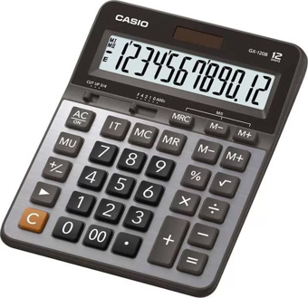 Casio GX120B Hesap Makinesi 12 Hane Pilli ve Güneş Enerjili