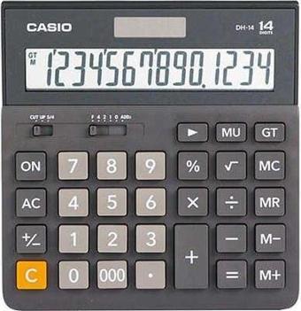 Casio DH14 Hesap Makinesi 14 Hane Pilli Güneş Enerjili