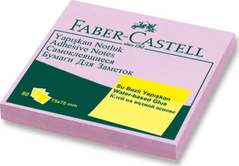 Faber Castell Yapışkan Notluk Harmony 75 x 75 mm Mor