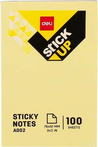 Deli Sticky Notes Yapışkanlı Not Kağıdı 76x51 mm 100 Sayfa A00253