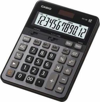 Casio DS-2B Vergi ve Döviz Fonksiyonlu Profesyonel Hesap Makinesi (12 Haneli)