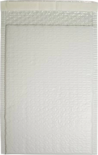 BANTLI BALONLU BEYAZ ZARF 15X25 + 5 CM 100 adet