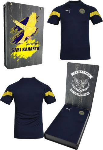 Fenerbahçe Orijinal Puma Lacivert Çocuk T-Shirt Ahşap Kutulu