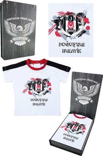 Beşiktaş Orijinal Bebek T-Shirt Hediyelik Ahşap Kutulu