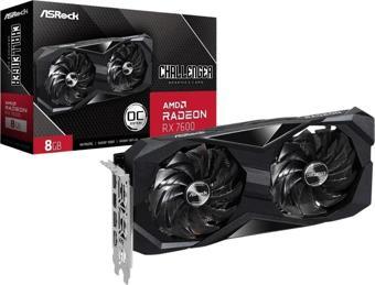 ASRock Radeon RX 7600 Challenger 8G (OC) 8GB GDDR6 128 Bit Ekran Kartı