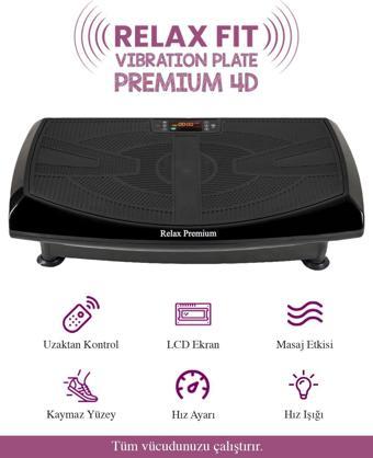 Fit Premium 4d-7in1 Vibration Plate Titreşimli Spor Egzersiz Fitness Aleti Cihazı