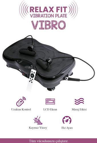 Relax Vibro Vibration Plate Egzersiz Ve Titreşimli Basen Karın Kol Bacak Spor Aleti