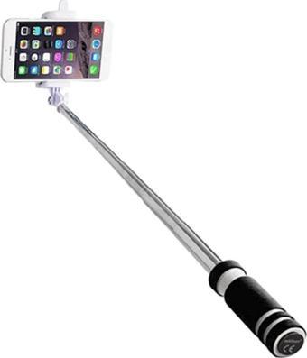Selfie Çubuğu Düğme Kablolu Pamuk Malzeme Kolu Monopod Cep Telefonu Için Evrensel