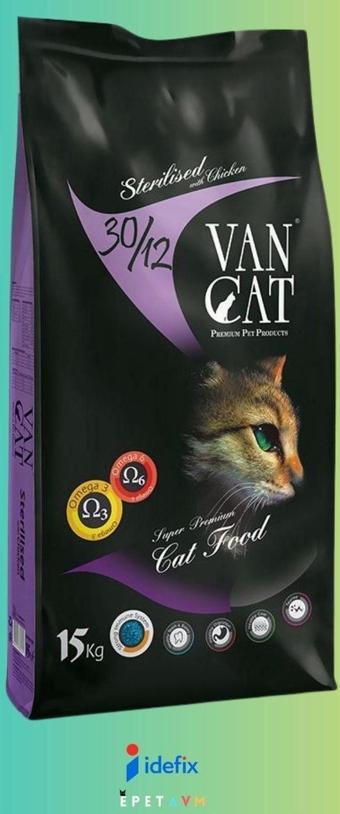VanCat Sterilised Tavuklu Kısırlaştırılmış Yetişkin Kedi Maması 15 kg