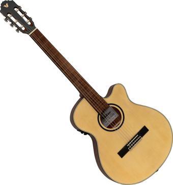 Valler VGX305 Naturel Cutaway İnce Kasa Perdesiz Elektro Gitar