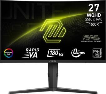 MSI MAG 275CQRF QD E2 27 2560x1440 180Hz 0.5ms (GTG) HDMI DP Type-C Adaptive Sync Curved Gaming Mon