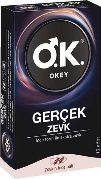 Okey Prezervatif Gerçek Zevk 12'li