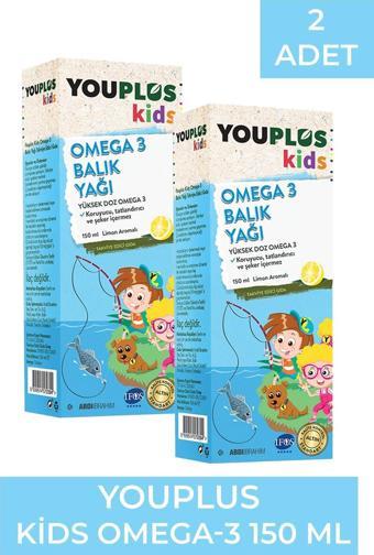 Youplus Kids Omega-3 150 ml 2 Adet