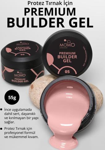 Momo Professional Premium Protez Tırnak Jeli 05, Şeftali, 55 gr