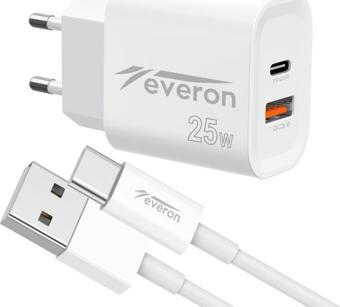 Everon 25w Usb Typec Kablolu Şarj Cihazı Evr-023-C
