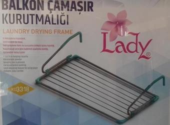 Lady balkon çamaşır kurutma askısı - kurutmalık by saraylı
