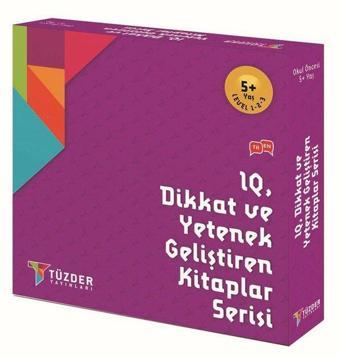 5+ Yaş Level 1-2-3-IQ Dikkat ve Yetenek Geliştiren Kitaplar Serisi Seti-9 Kitap Takım - Kolektif  - Tüzder Yayınları