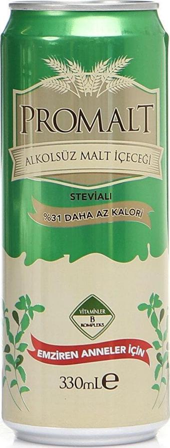 Promalt Stevialı  Alkolsüz Malt İçeceği 330 ml