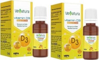 VeNatura Vitamin D3 Damla 20 Ml 2 Adet