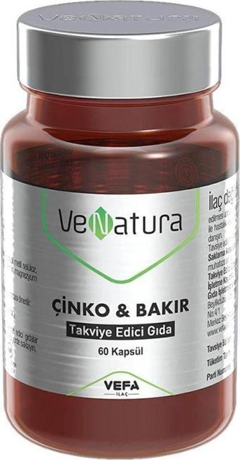 VeNatura Çinko & Bakır 60 Kapsül