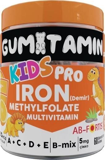 Gumitamin Kids Pro Demir İçeren Çocuklar İçin Multivitamin