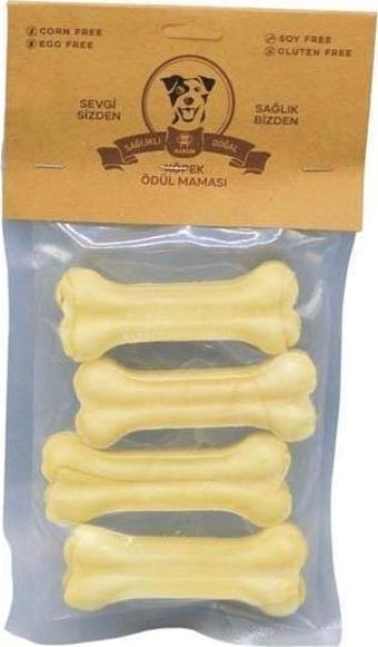 Rakun Beyaz Pres Kemik 7,5cm 4'lü