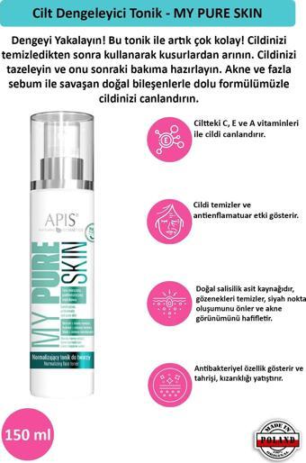 Cilt Dengeleyici Tonik - MY PURE SKIN - 150 Ml