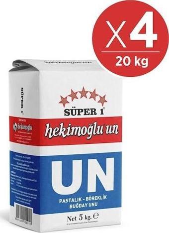 Hekimoğlu Süper 1 Un 5 kg 4'lü