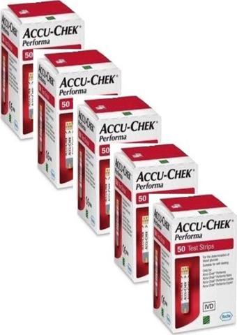 Accu Chek Accu-Check Performa Nano Strip Stribi 50'Lik X 5 Kutu