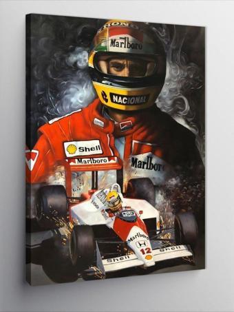 Tablomega Kanvas Tablo Formula F1 Ayrton Senna