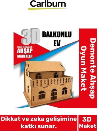 3 Boyut Eğitici Öğretici Zeka Geliştirici Boyanabilir Ebeveyn Çocuk Puzzle Demonte Ahşap Oyun Maket